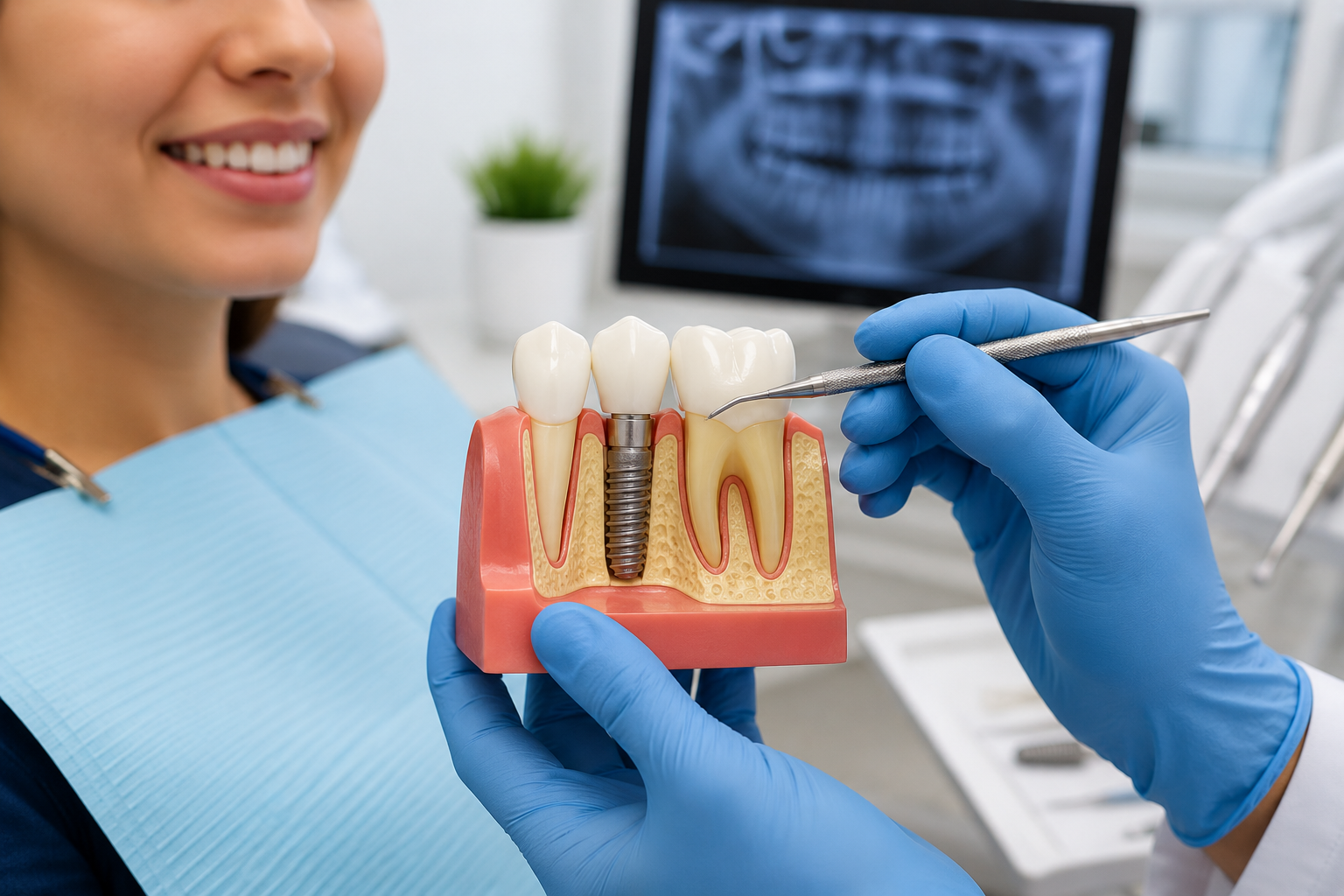 Bone grafting and sinus lift for dental implants